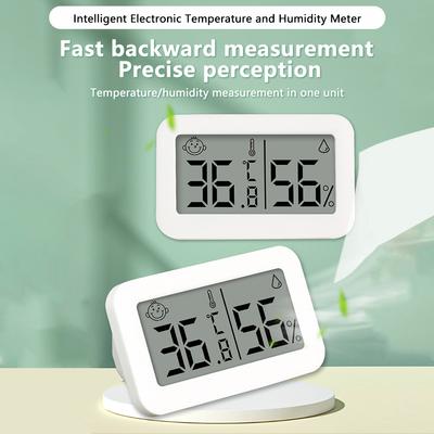 TJW-01 LCD Digital Display Indoor Household Mini Temperature Humidity Meter for Homes Bedrooms Baby Rooms Kitchen Offices