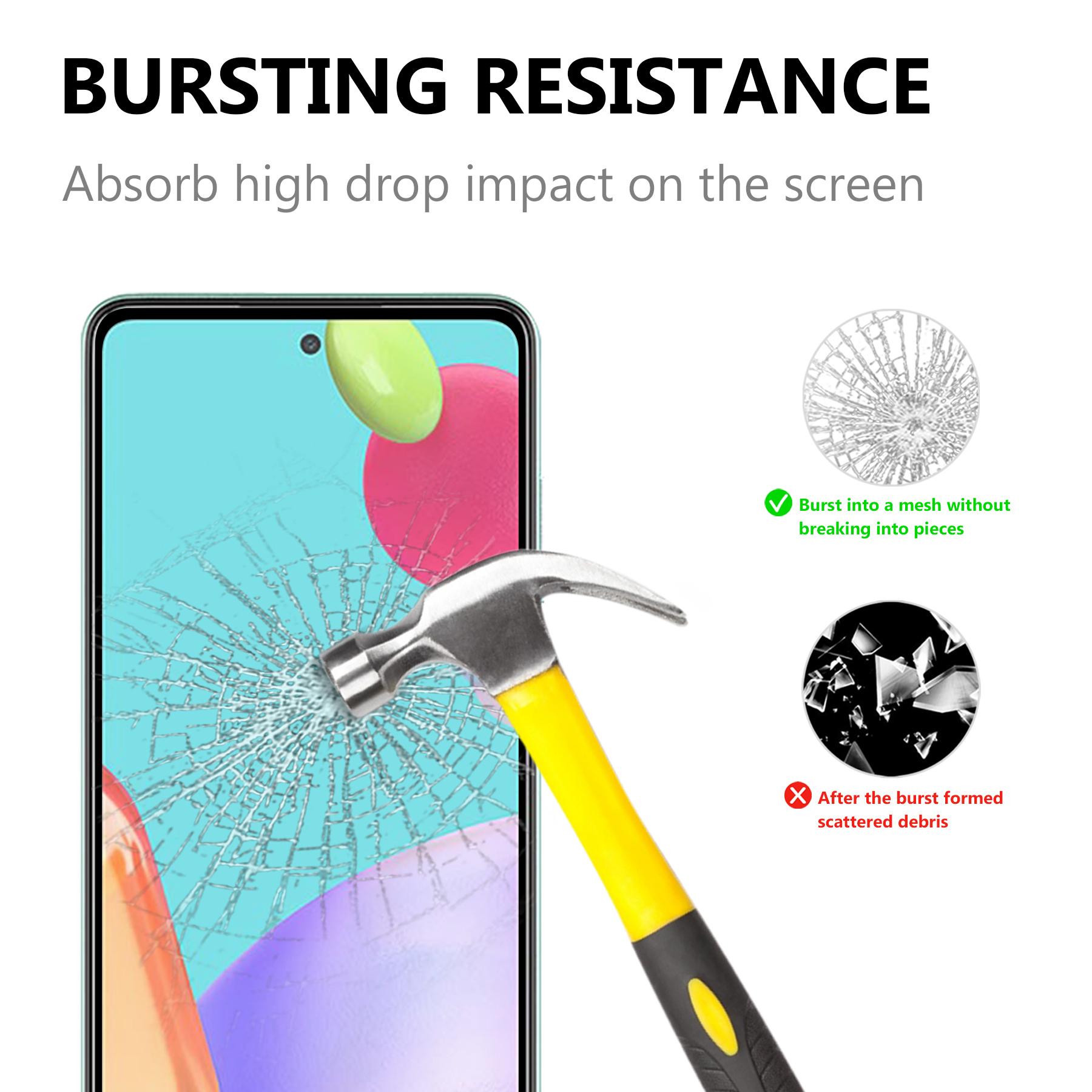 

Black Edges Tempered Glass Screen Protector for Samsung Galaxy A52 4G/5G/A52s 5G [Complete Covering] [Full Glue] Type A