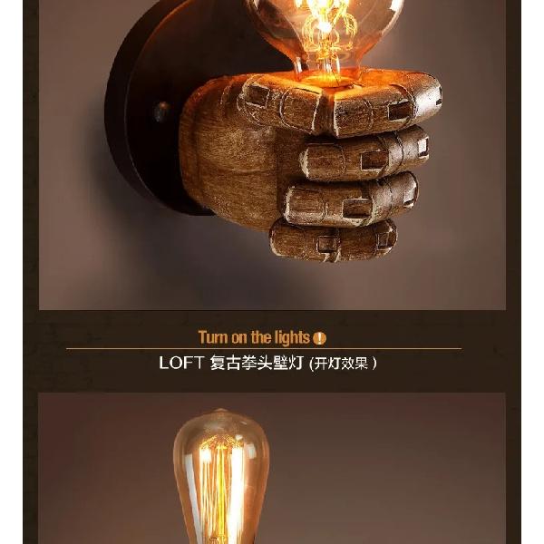 Vintage Wood Wall Lamps In the United States, Resin Lamps for Restaurants, Studios, Restaurants, Bars, and Cafes