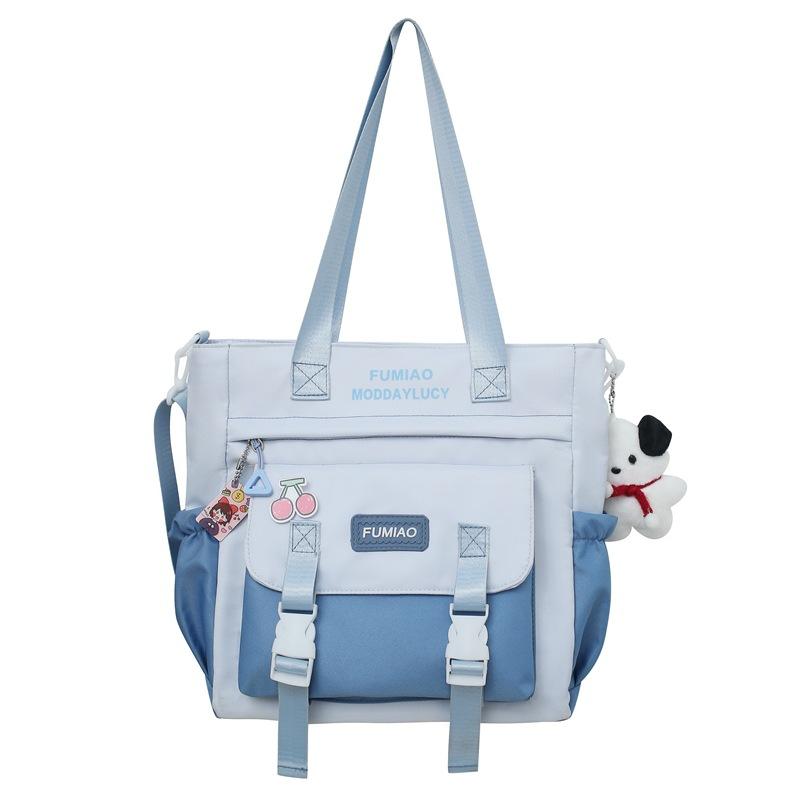 Umhängetasche Damen Schultasche mit großem Fassungsvermögen Studenten Klassentasche Umhängetasche