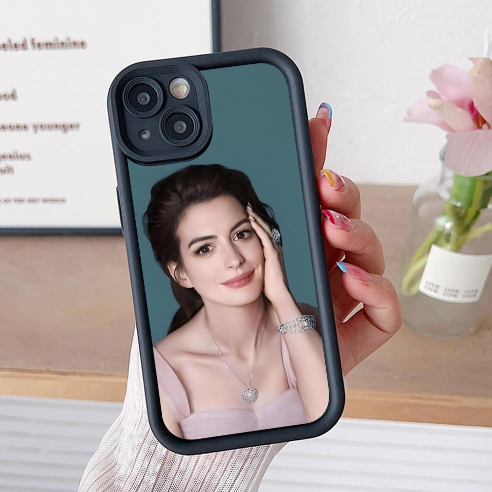

Anne Hathaway Mobile Phone Case for iPhone 17 16 15 14 13 12 11 Air Pro Max Plus Thicken TPU Colorful Cover Luxury Pretty Cover iPhone 14 Pro Max