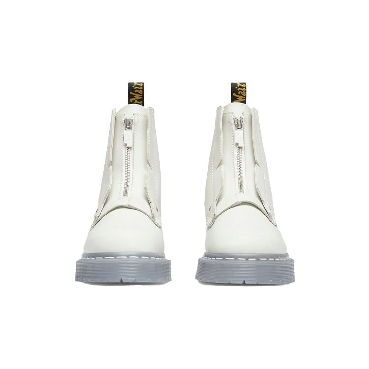 Dr. Martens A-COLD-WALL* X 1460 Comfortable Front Metal Zipper Short Boots Unisex boots White 28014111
