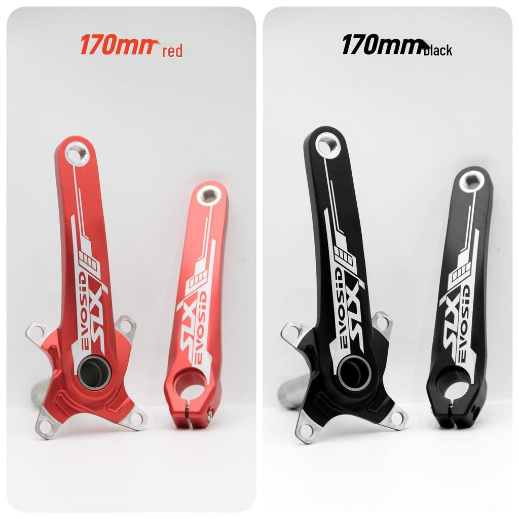 EVOSID Hohl integrierter Mountainbike Kurbelsatz mit Innenlager, 104BCD, Einzelkettenblatt (32/34/36/38 Zähne)