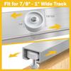 4 Pieces Versatile Elastic Bands Bi-Fold Door Top Guide Wheel Bifold Door Hardware Plastic Door Hardware Repair Part