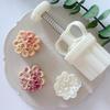 Plastic Mooncake Molds DIY Mooncake Stamps Osmanthus Shaped Baking Moulds Pastry Gadgets 3 Sizes for Mid-Autumn Festival