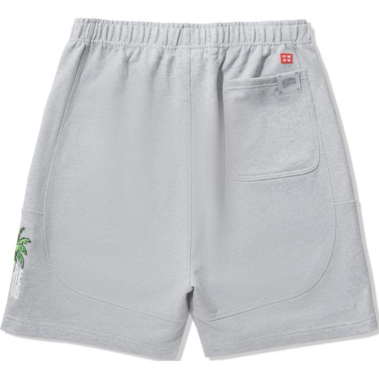 Li Ning X Billionaire Boys Club Collaboration Skateboard Series Mid-Rise Loose Straight Casual Shorts Men Shorts Floral-Gray AKSU945-3