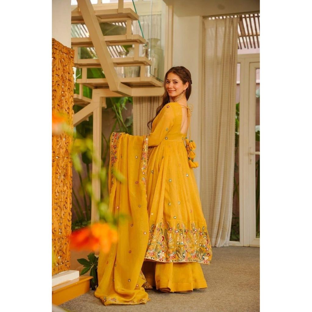 Indian Bollywood Anarkali Palazzo Suit Pakistani Wedding Wear Salwar Kameez