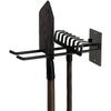 Wall-Mounted Carbon Steel Shovel & Broom Rack - Space-Saving Garden Tool Organizer with Hooks.