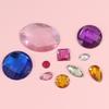Sew on Rhinestones 100Pcs Mixed Shape Flat Back Rhinestones with 2 Holes Sewing Arylic Rhinestone for Crafts