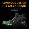 Glow At Night Men Work Safety Boots Steel Toe Cap Indestructible Puncture-Proof Sneakers Adult Male Shoes Footwear