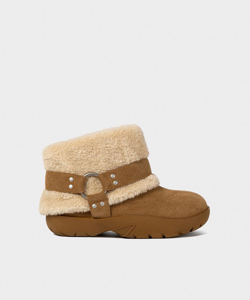 Khiho Buckmore Fur Boots Beige