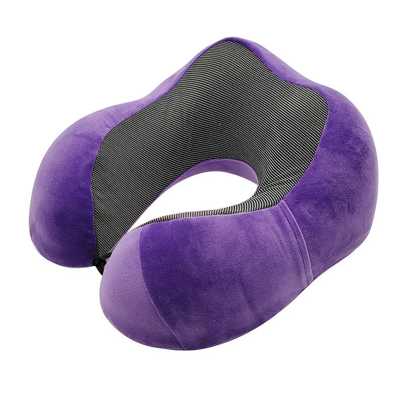 Travel Pillow U-Shape Pure Memory Foam Neck Pillow for Airplane Office Nap Cervical Pillows Flight Sleeping Head Neck Support