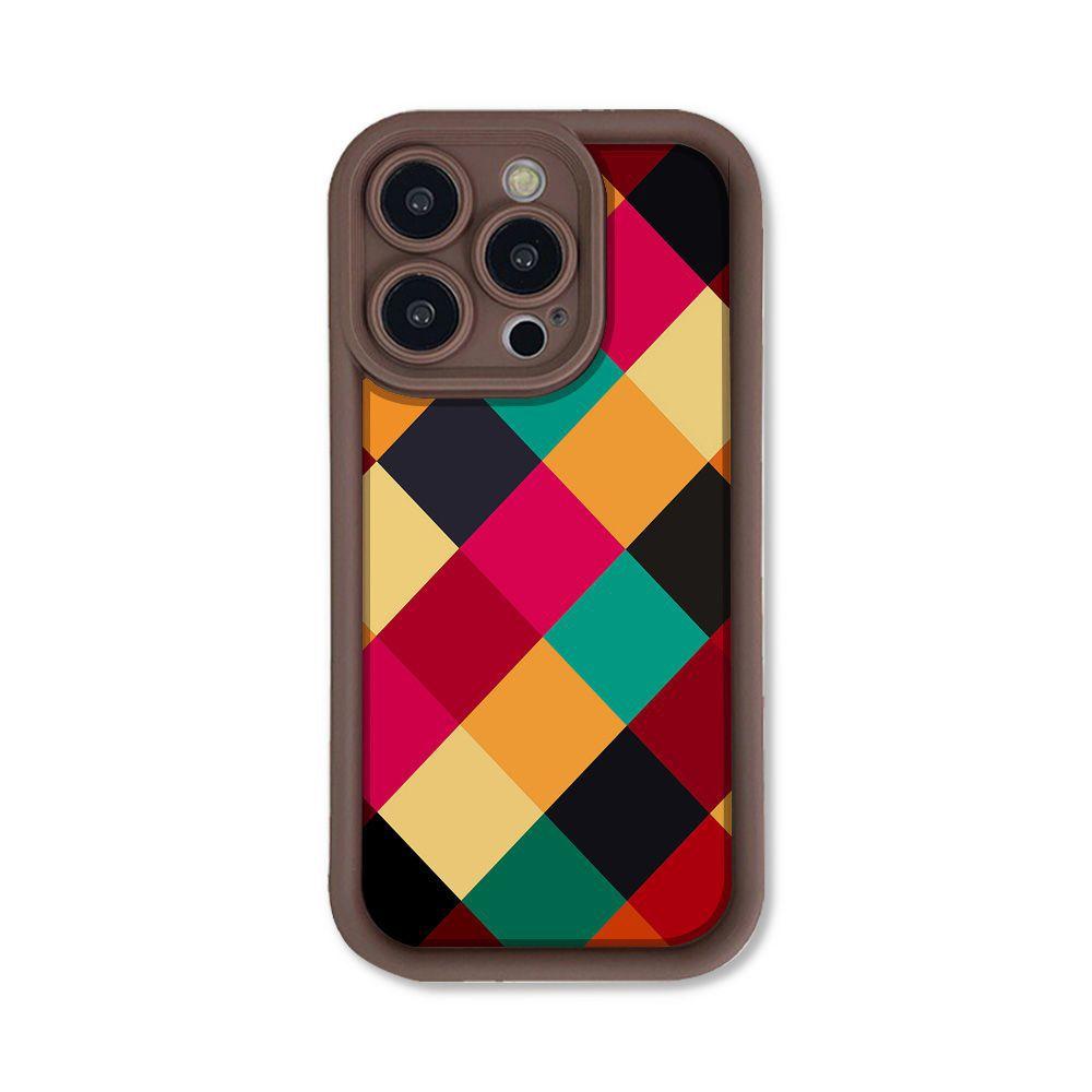 Color square for iPhone17 mobile phone case Apple 17promax new 2026 fine hole 13/12