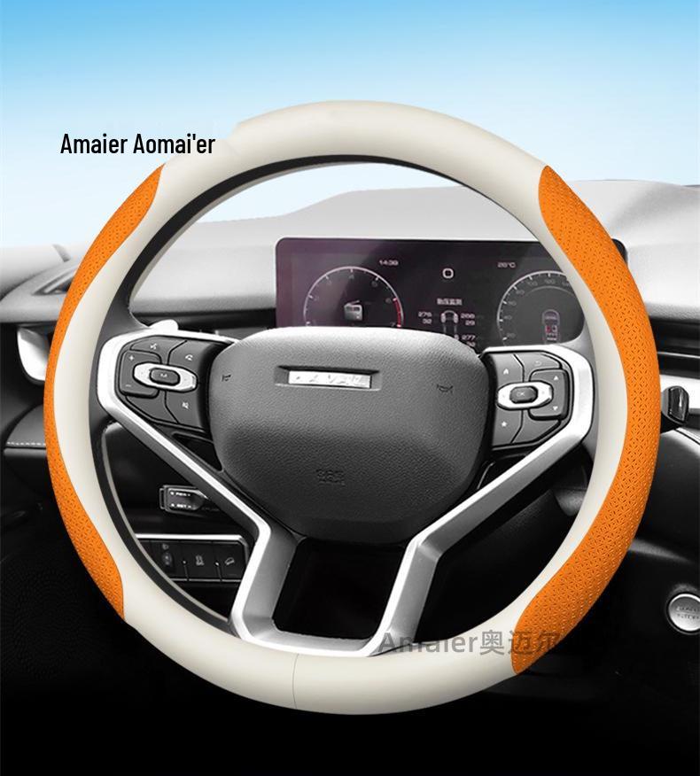 Haval F-Series Genuine Leather Steering Wheel Cover for F5, F7, H6, H1, H2, H3, H4, H5, H7, H8, M6 & Big Dog Models.