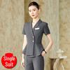 Women's Elegant Summer Suit Set - Formal Office & Hotel Wear, Professional Jewelry Store Attire