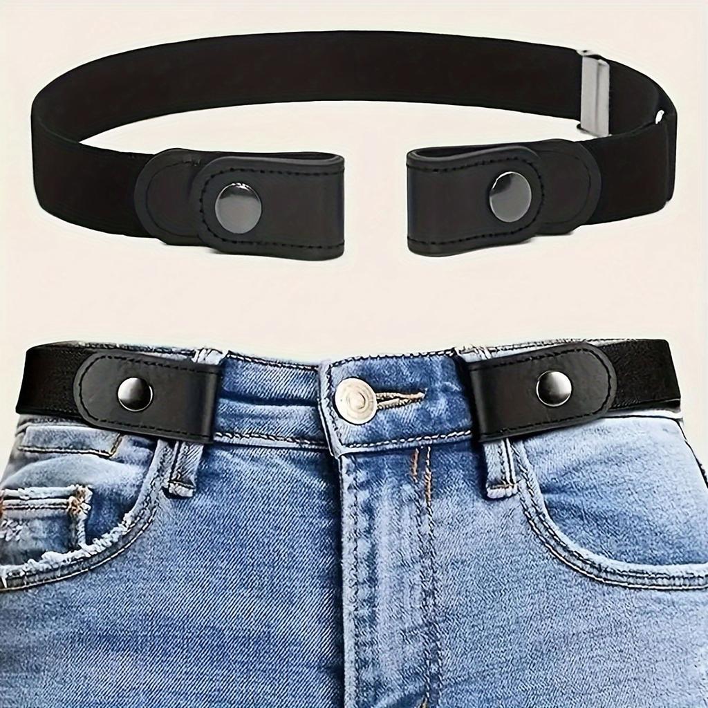 1 Pc No Trace Invisible Elastic Belt Casual Unisex Comfortable Waistband Jeans Pants Women Outdoor Decorative Stretch Belt