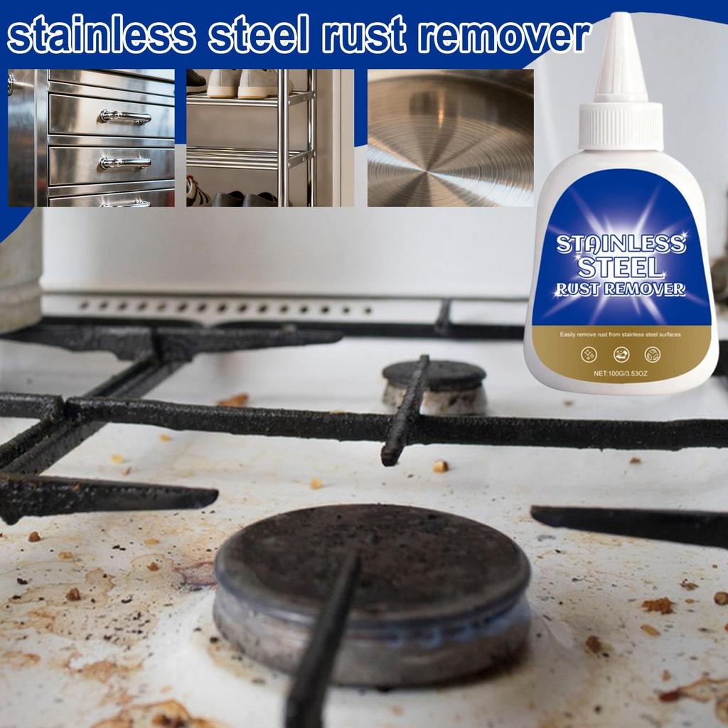Stainless Steel Rust Remover 100g Stain Cleaner Rust Remover Cleaner For Kitchen Appliances Sinks Faucets Automotive Parts