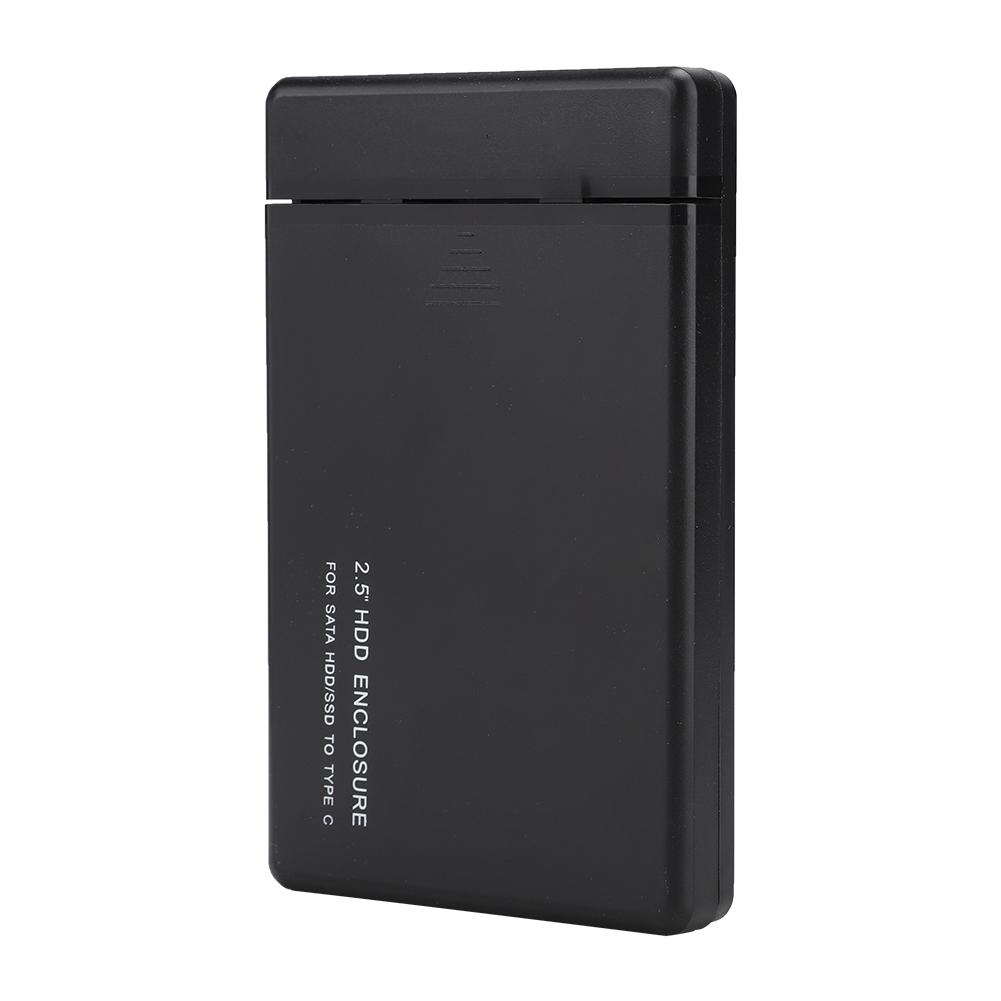 W25a831 2.5 USB3.1 Type C SATA Mobile Scratch resistant Hard Disk Case HDD Enclosure(Black) (Not Inclube Hard Disk)