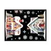 Jul Dobbelt Hus Vindusklistremerke Avtakbart Vanntett PVC God Jul Vinterhytte Statisk Glassklistremerke Høytidsfest Dekorasjon Klistremerke