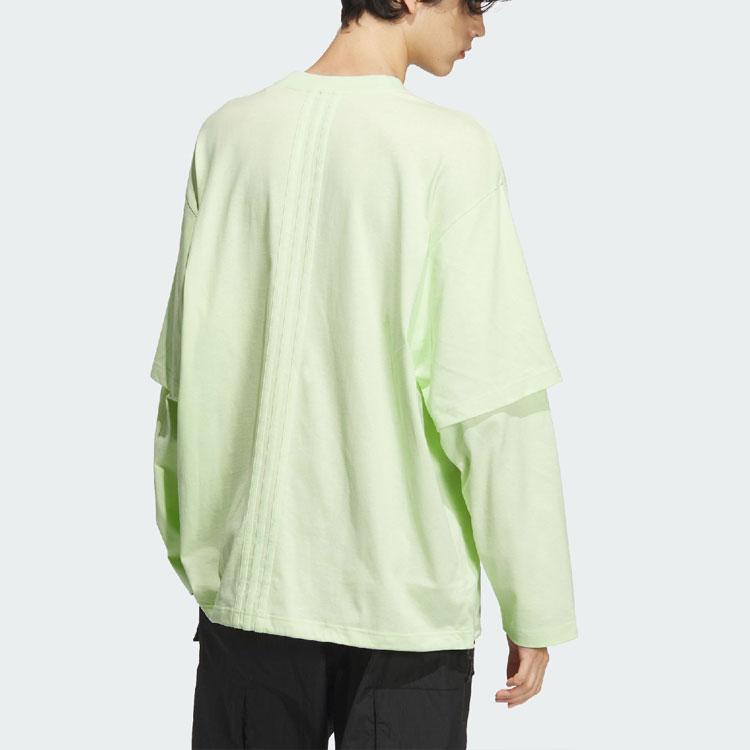 Adidas Future Style Long-Sleeve Top Men Tops Lime-Green JD3239