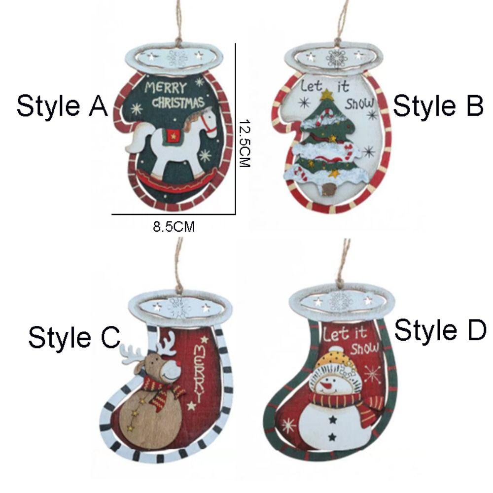 Hangging Christmas Wooden Pendant Party Supplies Christmas Tree Decorations Xmas Ornament  New Year