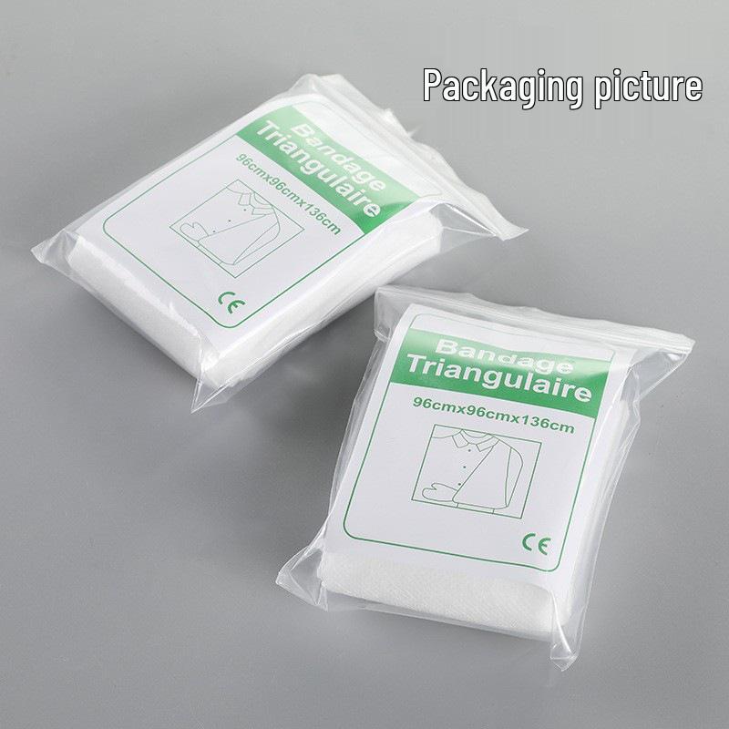 Portable Outdoor First Aid Triangle Bandage Kit with Gauze and Pins