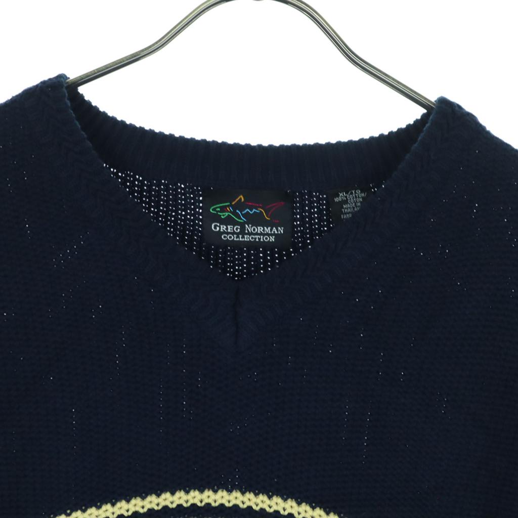 Beauty products GREG NORMAN Long sleeve knit XL Navy Men's Used