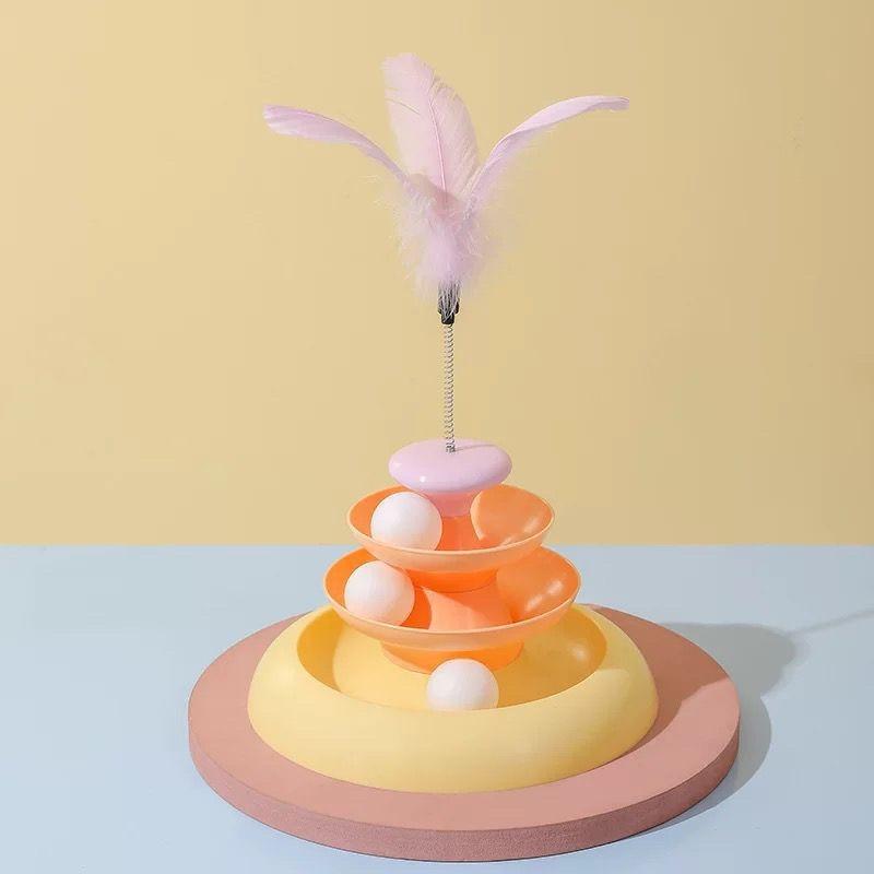 

Игрушка для кошки Самостоятельная Высокий Фанк Игрушка Котенок Дразнилка кошачья палочка Кошачий проигрыватель с шариком котенок автоматическая дразнилка для кошки и товары для кошек розовый