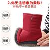New snow boots women's velvet thickened non-slip side zipper waterproof medium and old cotton shoes mother boots women's short boots