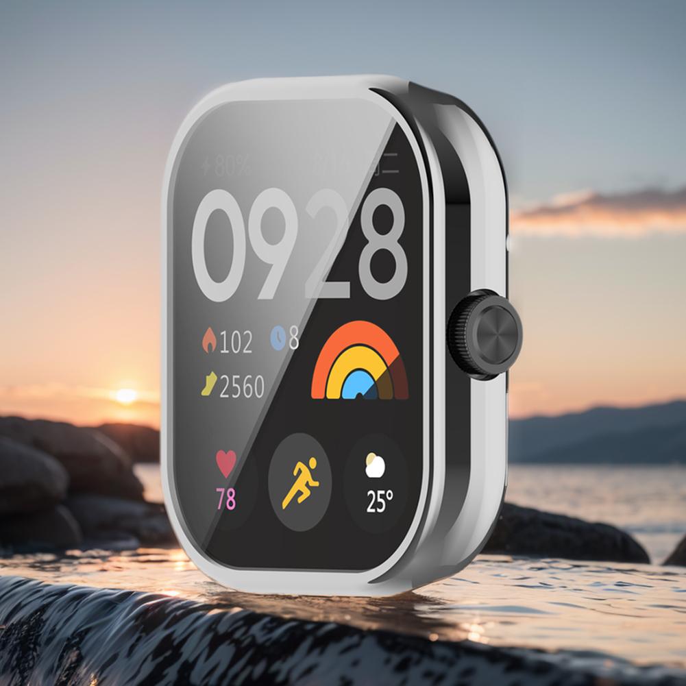 TPU Case Screen Protector Cover Anti-Fall Full Cover Protective Shell Dustproof Watch Bumper Screen Protector for Redmi Watch 4