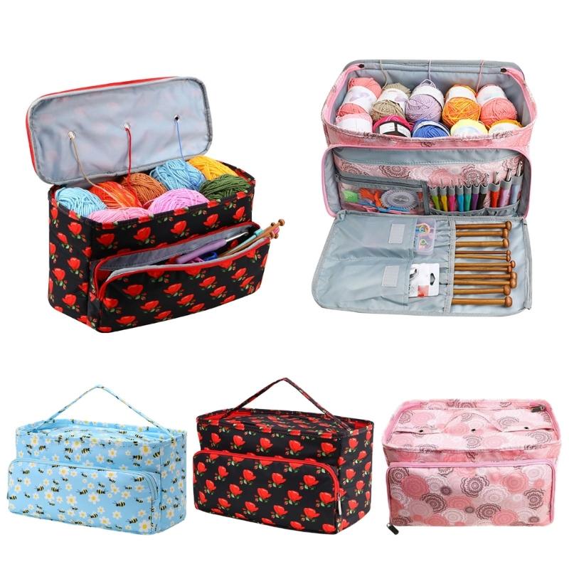 Yarn Holder Yarn Bag Crochet Bag Yarn Storage Organiser for Crochet Hook