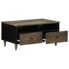 Light Gray Coffee Table 80X54X40 Cm Solid Mango Wood