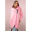Hooded, Sweatshirt, Fleece, Sweatshirt, Casual, Long-sleeved, Zipper, Coat, Women's, Plate-size, Coat