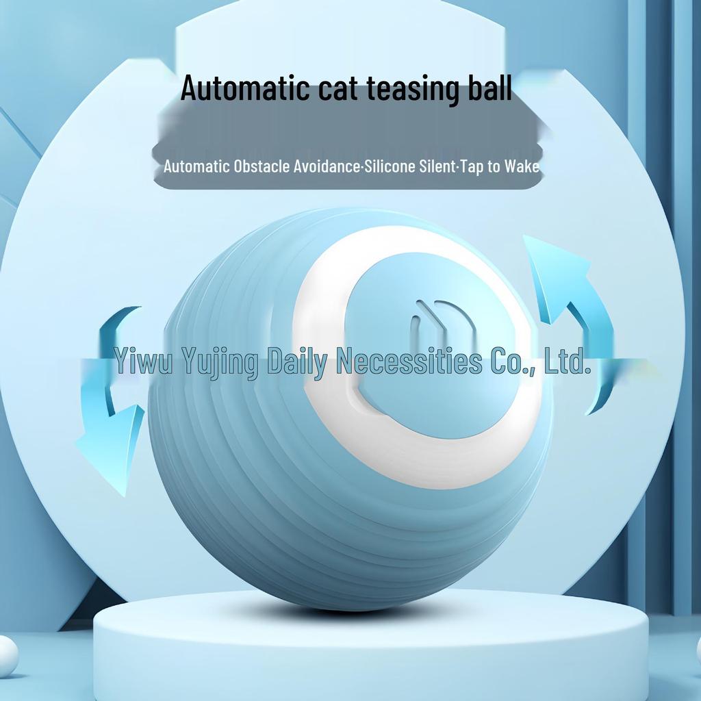 Automatic Cat Teasing Ball: Self-Amusement & Boredom Relief Toy.