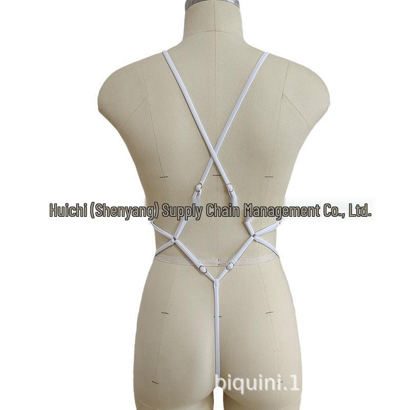 European & American Sexy Split Swimsuit - Women's Solid Color Bikini