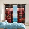 2 Pcs, Versatile Polyester Transparent Curtains for Home Decoration Valentine'S Day for Use In Bedrooms and Living Rooms