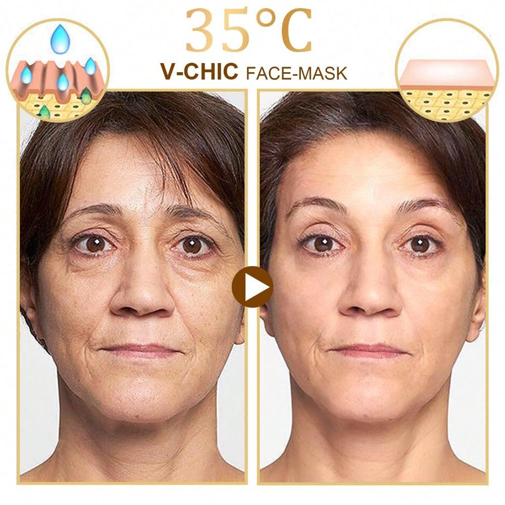 20pcs/box Anti-aging Mask, Gently Cleans and Moisturizes The Skin, Tightens Skin Pores, Anti-wrinkle and Whitening Mask