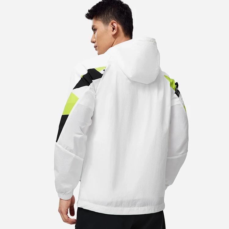Li-Ning Training Series Hooded Jacket 'White Black' Men's AFDT411-5