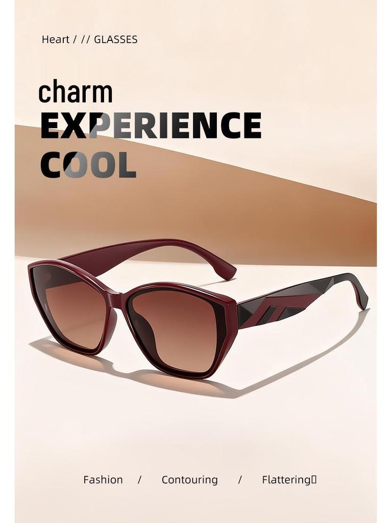 Women's Retro Cat Eye Polarized Sunglasses - UV Protection, Face-Slimming, Ultra-Light for Round/Square Faces