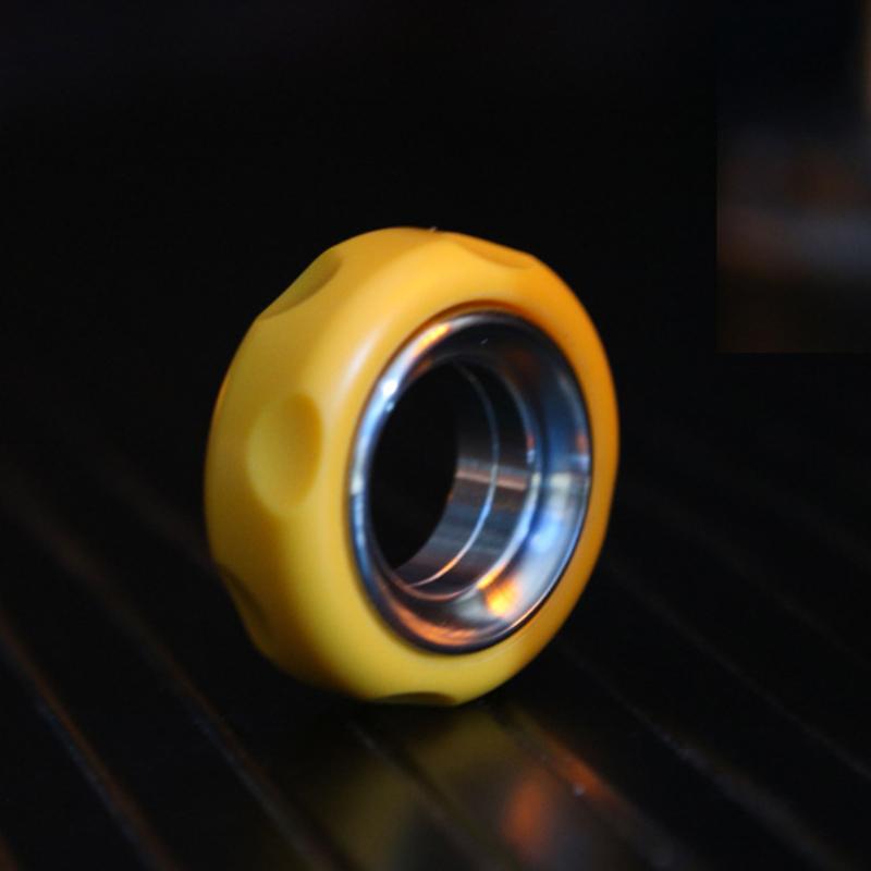 Paragraph Ring Ratchet Wheel Magnetic Push Card Coin Stress Relief Toy Fidget Roller Spinner Edc Alloy Rotating Sensory Toys