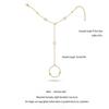 Colorful Crystal Beads Finger Bracelet Stainless Steel Finger Ring Chain Link Chain Bracelet  Beach