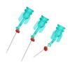3pcs Dental Endo Irrigation Needle Tip Elbow Double Sided Hole for Root Canal Cleaning25mm Green