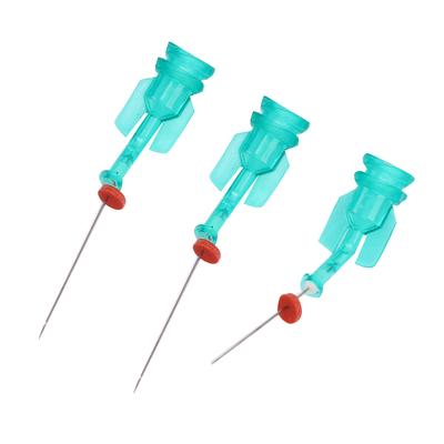 3pcs Dental Endo Irrigation Needle Tip Elbow Double Sided Hole for Root Canal Cleaning25mm Green