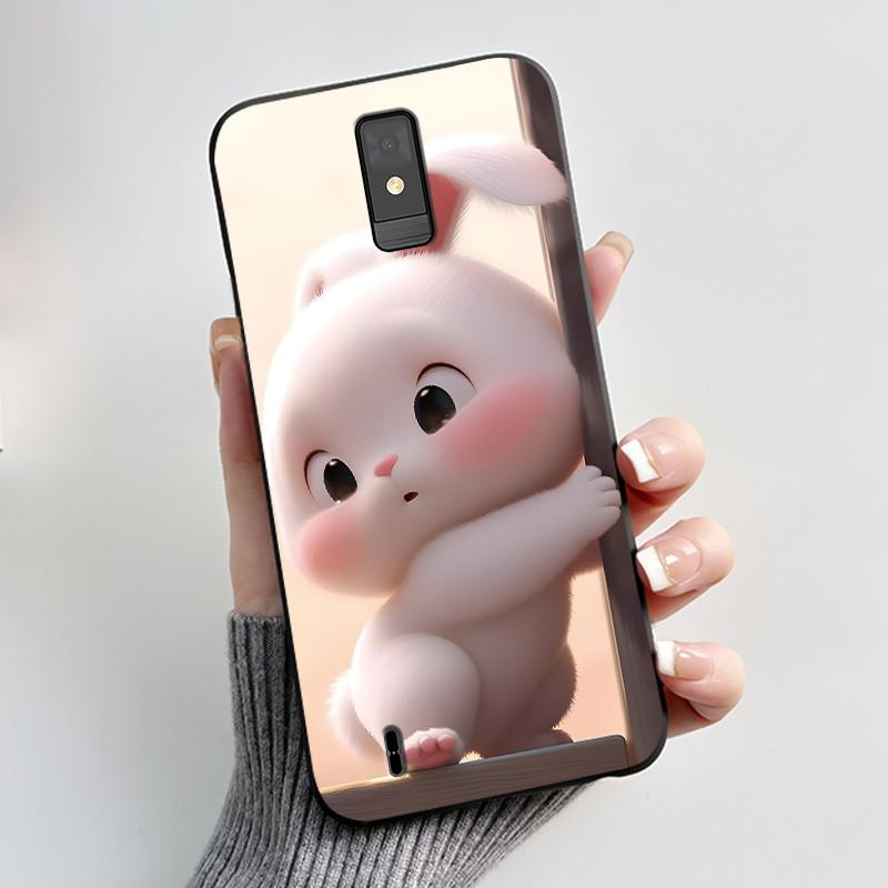 Cute Cartoon Case For ZTE Blade A32 Coque Capa Printing Shell Fundas BladeA32 Protective Cover Soft Silicone Black Casing Covers