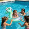 Ciambella Gonfiabile a Forma di Cavallo con Maniglie Sedile per Bambini in PVC Spesso Anello Galleggiante Estivo Tubo Galleggiante Giocattolo