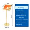 Stainless Steel Slanted Display Sign