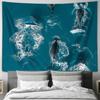 Ocean Whale Tapestry Wall Hanging Nature Sea Life Decor Room Aesthetic Beach Vibe Dorm Wall Art Gift Coastal Home Decor