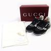 Pristine GUCCI Sneakers Reweb GG Canvas Sherry Line Black Leather 39.5 807057 Used