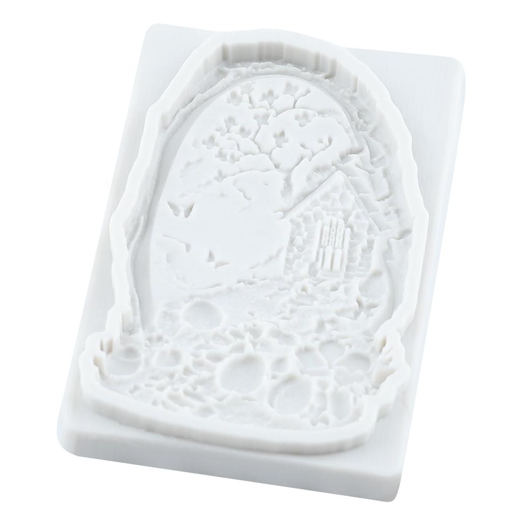 House Silicone Molds House Fondant Mold Cake Decorating Tools Cupcake Topper Chocolate Candy Craft Gum Paste Polymer Clay