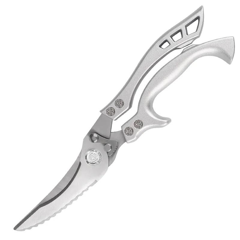 Seiko Stainless Steel Multifunctional Kitchen Scissors: Chicken Bone Shears, Fish Scale Scraper